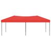 vidaXL Party Tent Red 210D oxford fabric; steel 10x20 ft Foldable