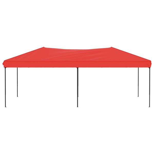 vidaXL Party Tent Red 210D oxford fabric; steel 10x20 ft Foldable