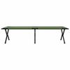 vidaXL Folding Camping Bed Folding Green 75.98 x 27.17 x 17.72 in