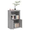vidaXL Side Cabinet Grey Sonoma Engineered Wood, Glass Medium