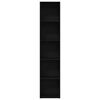 vidaXL Book Cabinet Black Oak Engineered wood Tall Book Cabinet