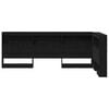 vidaXL Storage Headboard with Shelf Black Oak 29.53 in Engineered Wood
