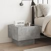 vidaXL Bedside Table Concrete gray Engineered wood Medium Bedside Table