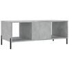 vidaXL Coffee Table Concrete Grey Engineered wood, iron