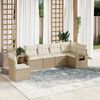 vidaXL Garden Sofa Set Beige, Cream