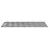 vidaXL Stair Tread Rectangular 2 pcs Silver 31.50 x 15.75 in Aluminium