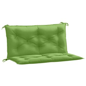 vidaXL Garden Bench Cushion Melange Green 100% Polyester