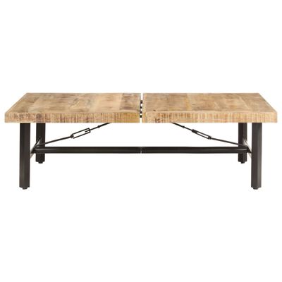 vidaXL Coffee Table 55.9"x35.4"x16.5" Solid Mango Wood