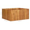vidaXL Raised Bed Natural Wood Color Solid Acacia Wood