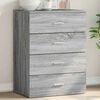 vidaXL Sideboard Grey Sonoma Engineered Wood Medium Storage Cabinet