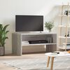 vidaXL TV Cabinet Grey Sonoma Engineered Wood Medium Modern TV Cabinet