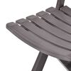 vidaXL Garden Chair Set of 2 Mocha Plastic Standard Foldable