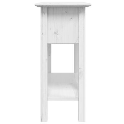 vidaXL Console Table BODO White 35.4"x13.6"x28.7" Solid Wood Pine