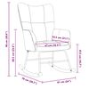 vidaXL Rocking Chair Light Grey