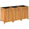 vidaXL Garden Planter Natural Wood Solid Acacia Wood Large Durable