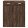 vidaXL Sideboard Brown Oak 31.5"x16.7"x36.6" Engineered Wood