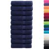 vidaXL Shower Towel Set of 10 Navy Blue 100% Cotton 27.6 x 55.1 in