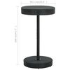vidaXL Garden Table Black PE rattan, Powder-coated steel Counter Height