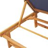 vidaXL Sun Lounger Blue Solid Acacia wood Extra Large