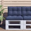 vidaXL Pallet Cushions 2 pcs Navy Blue Fabric