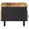 vidaXL Coffee Table Black Solid Mango Wood, Iron Medium Coffee Table