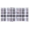 vidaXL Patio Lowback Chair Cushions 6 pcs Grey Check Pattern 39.4x19.7x1.2" Oxford Fabric