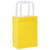 vidaXL Paper Bags 250 pcs with Handles Yellow 15x8x21 cm