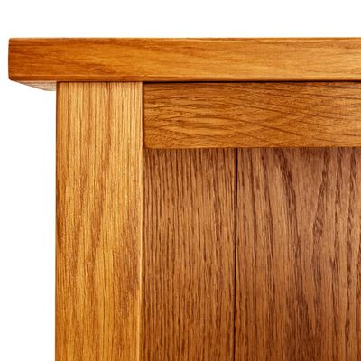 vidaXL 6-Tier Bookcase 20.4"x8.6"x70.8" Solid Oak Wood