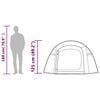 vidaXL Camping Tent Tunnel 3-Person White Blackout Fabric Waterproof