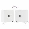 vidaXL Bathroom Furniture Set Wall-mounted 2 pcs White Engineered wood