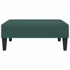 vidaXL Sofa Bed Dark Green Velvet (100% polyester), wood, plastic 2-seater