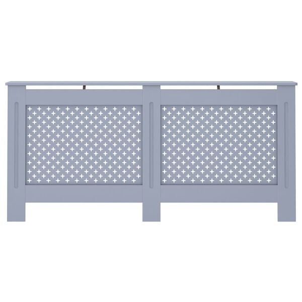 vidaXL Radiator Cover Anthracite 67.7"x7.5"x32.1" MDF