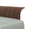vidaXL L-shaped Sofa Bed Light Gray 109.8"x55.1"x27.6" Velvet