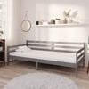 vidaXL Day Bed Grey Solid pine wood Twin