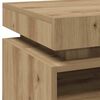 vidaXL Bedside Cabinet Set of 2 Artisan oak Engineered wood Medium