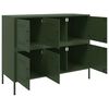 vidaXL Sideboard Olive Green Cold-Rolled Steel Medium Adjustable Feet