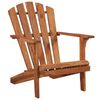 vidaXL Garden Chair Brown Solid acacia wood Standard Foldable