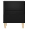 vidaXL Bedside Cabinet Set of 2 Black