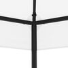 vidaXL Garden Gazebo White Powder-coated steel, Polyester fabric Large