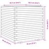 vidaXL Garden Planter Natural Wood Solid Douglas Fir Wood Medium