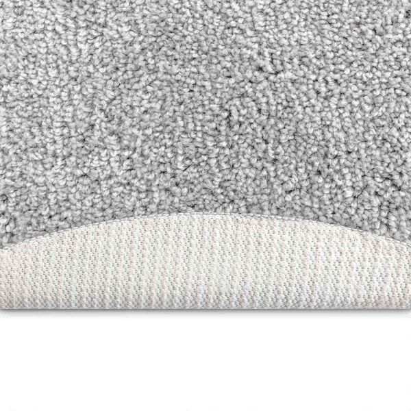 vidaXL Anti-slip Shaggy Rug Gray 47.2" x 47.2" PP