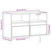 vidaXL TV Wall Cabinet Grey Sonoma Engineered Wood Compact