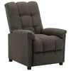 vidaXL Recliner Taupe 100% polyester, plywood, iron Standard