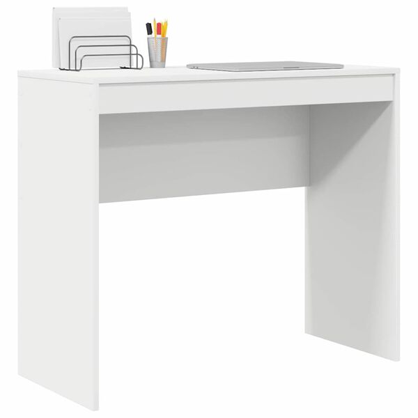 vidaXL Desk White 35.43 x 15.75 x 29.92 in