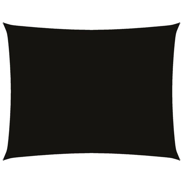 vidaXL Sunshade Sail Oxford Fabric Rectangular 6.6x11.5' Black