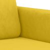 vidaXL Sofa Set Yellow Velvet (100% polyester), metal, textilene, plywood