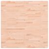 vidaXL Table Top Natural Beech Solid Beech wood 35.4 x 35.4 in Durable