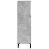 vidaXL Bathroom Cabinet Concrete Grey Engineered Wood, Metal Medium