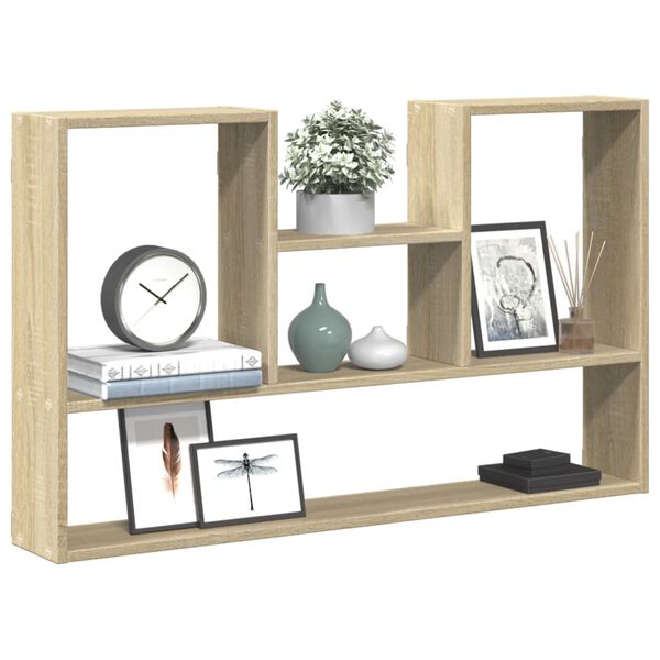vidaXL Wall Shelf Sonoma Oak 39.0x5.9x23.6" Engineered Wood