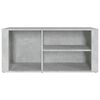 vidaXL Shoe Cabinet Concrete Grey Engineered Wood Medium Storage